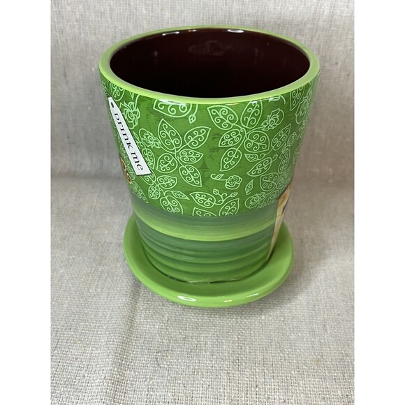 GREEN Disney Mad Hatter Mug Alice Wonderland Mad as a Hatter Tea Coffee Mug Cup - Picture 6 of 10